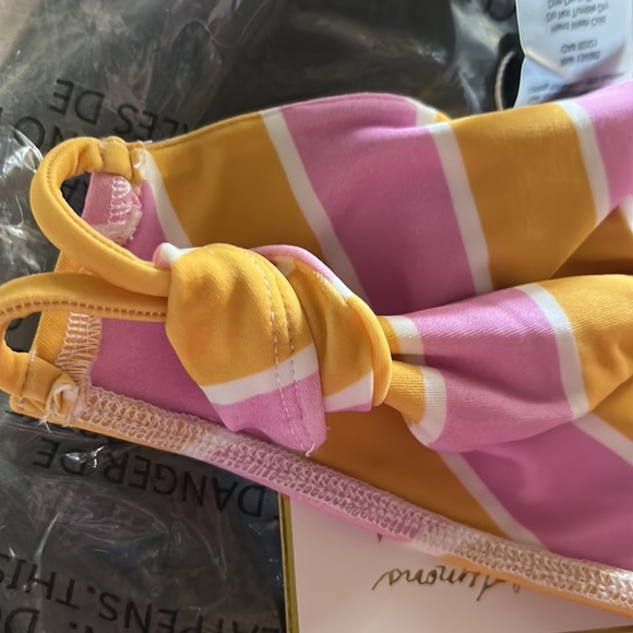 NWT FOR LOVE & LEMONS seaside stripe bikini bottoms size large - Picture 9 of 10